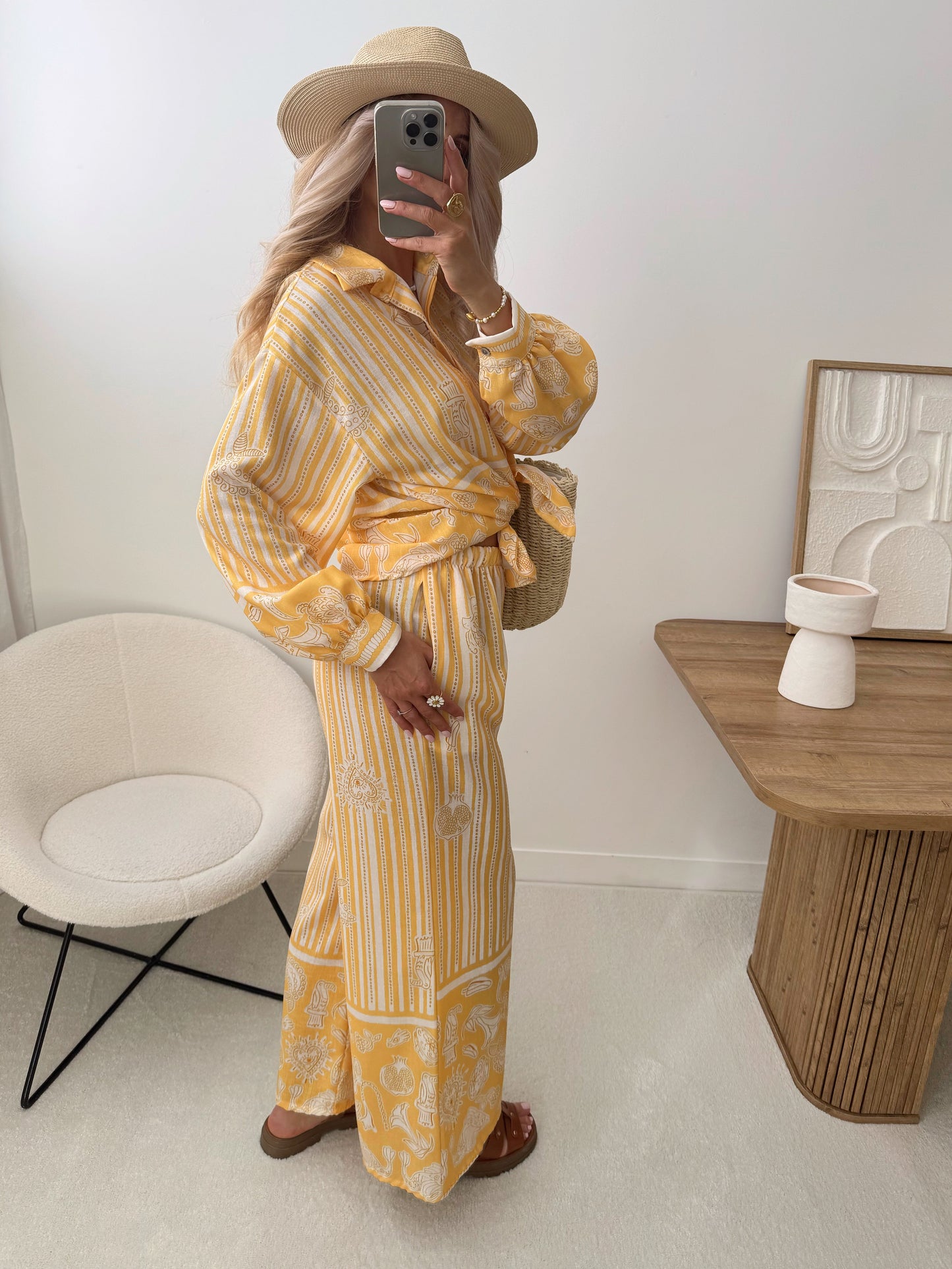 MASIMO printed shirt and pants set