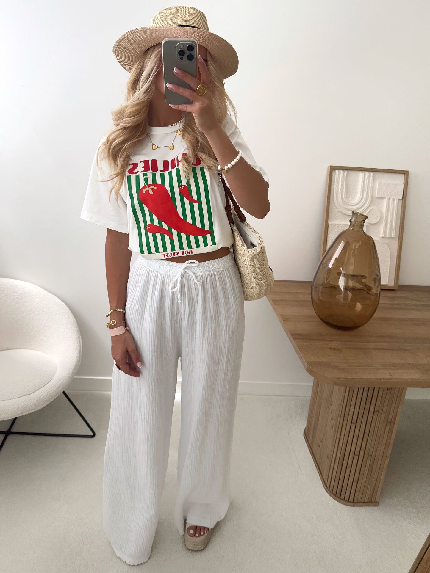 SPICY chili pepper print T-shirt