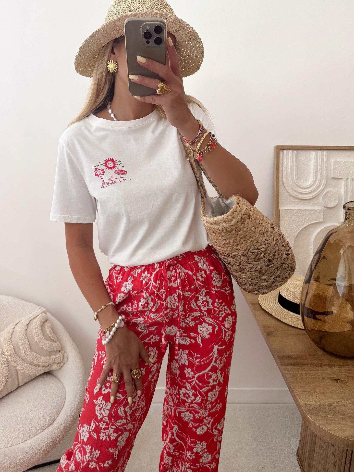 MYRNA floral print pants