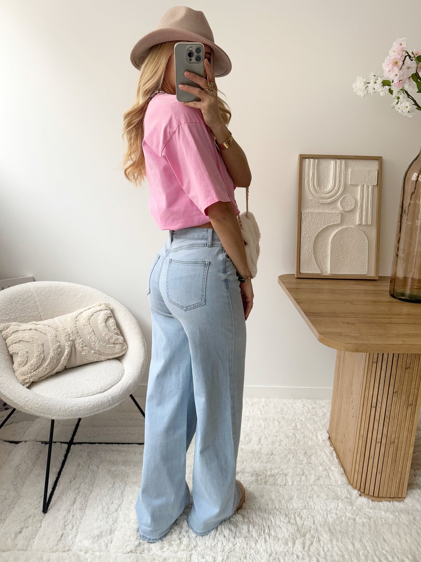 Cordeli wide leg jeans